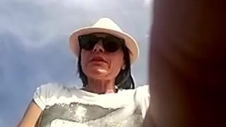 milf mature facial maomi beach street public013