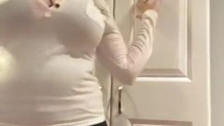 Airica Tesla Clothing Tease and Dildo Play